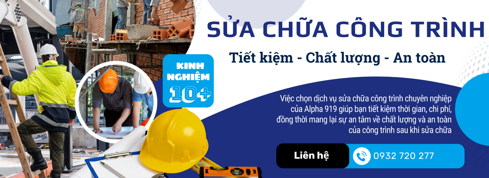 Banner sửa chữa công trình